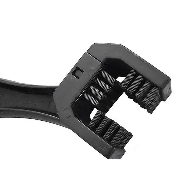 Multi-angle bristle motorcycle chain cleaning brush detail