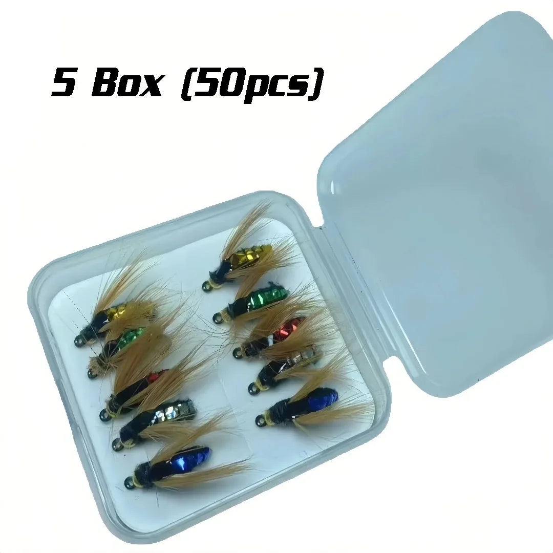 Flies Fly Fishing Lure 10/ 30/50Pcs