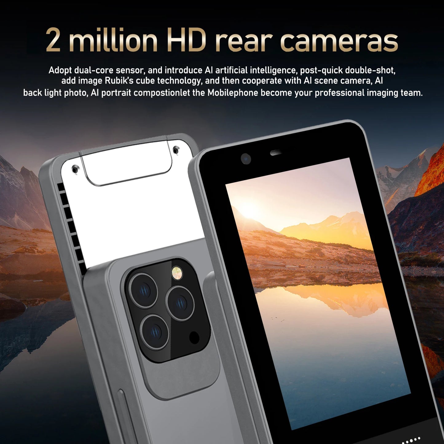 4.0 Inch Dual SIM Slider Phone with Keypad