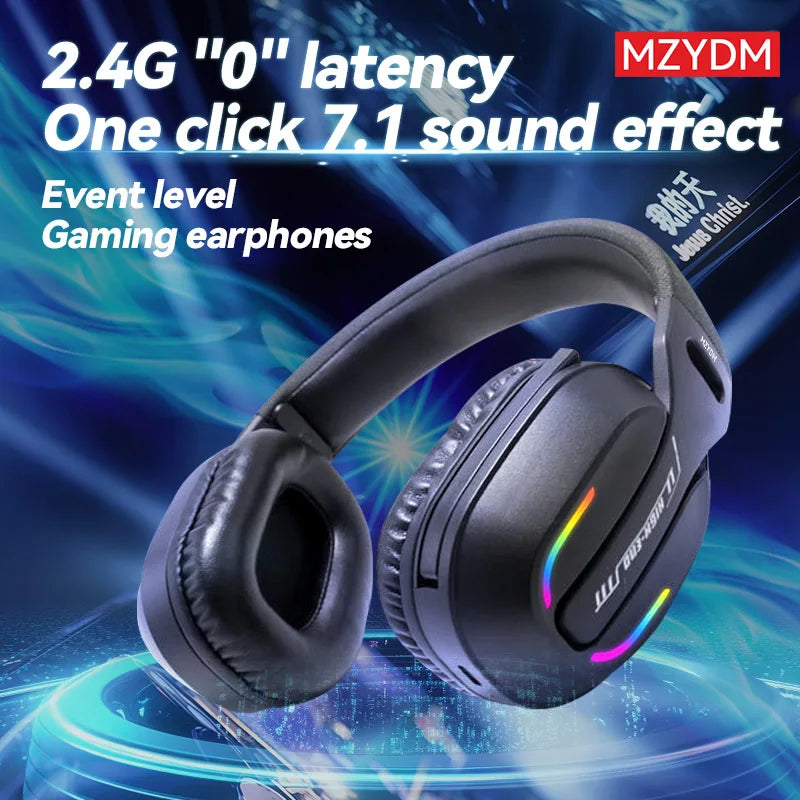 Wireless Gaming Headset: 2.4G/Wired/Bluetooth
