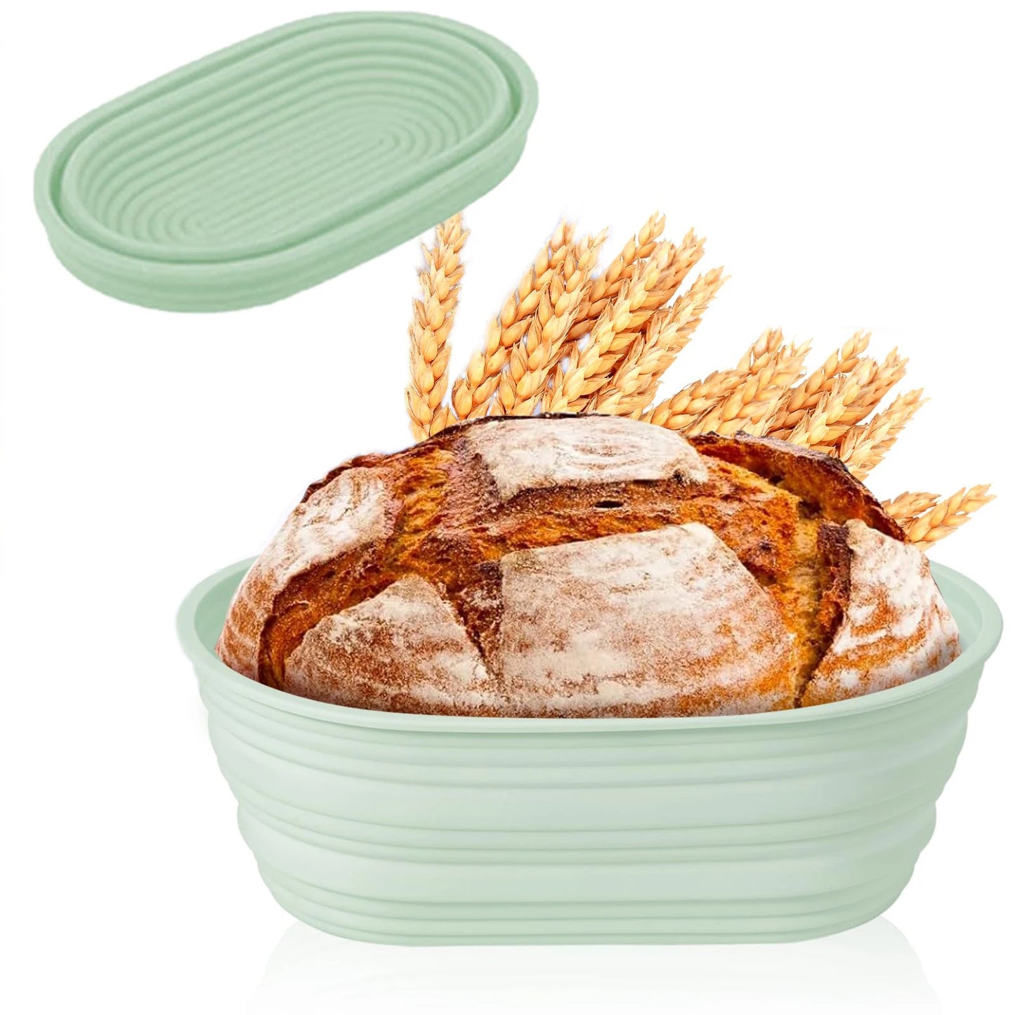 Foldable Silicone Sourdough Bread Proofing Baskets