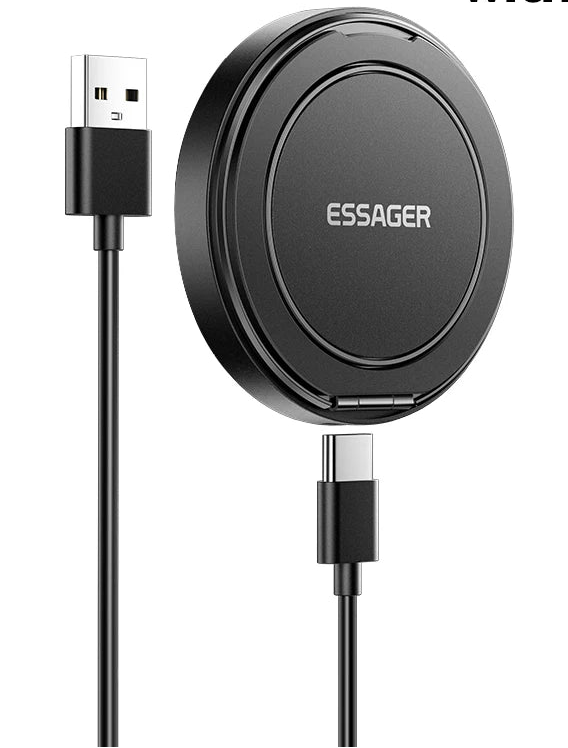 Magnetic Wireless Charger With Holder