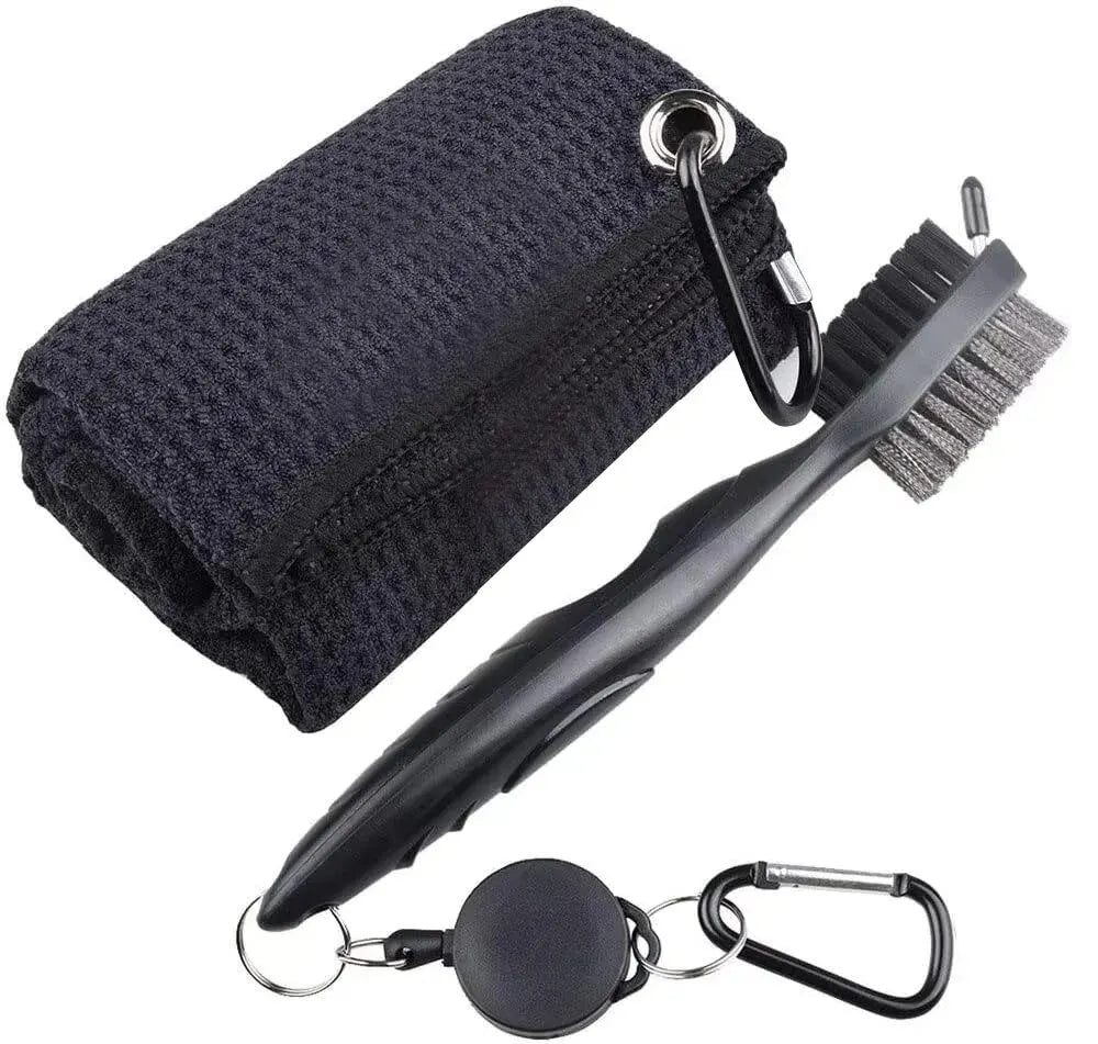 Golf Club Brush and Towel Cleaner Kit