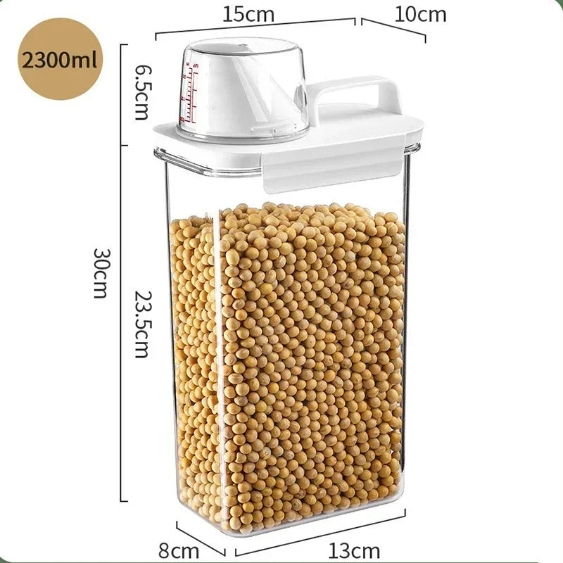 Food Storage Containers with Measuring Cup