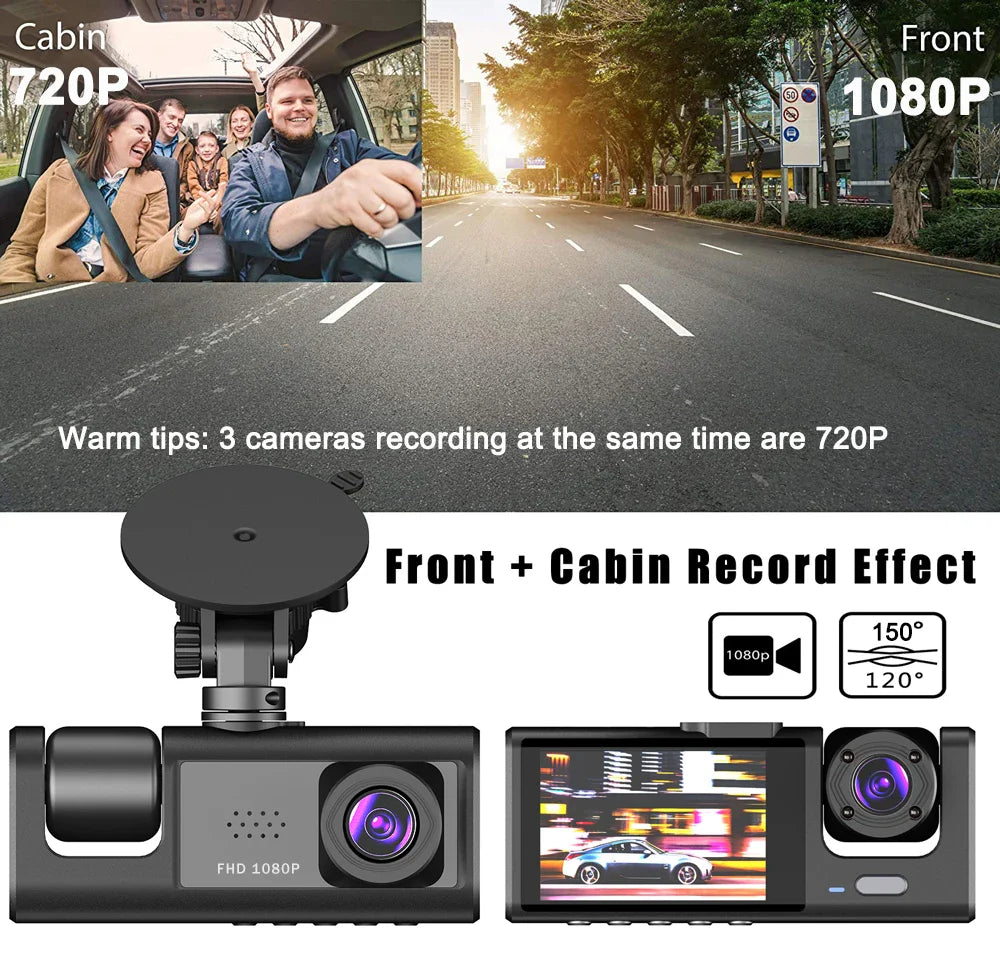 Dash Cam for Car Front And Rear Camera 1080P