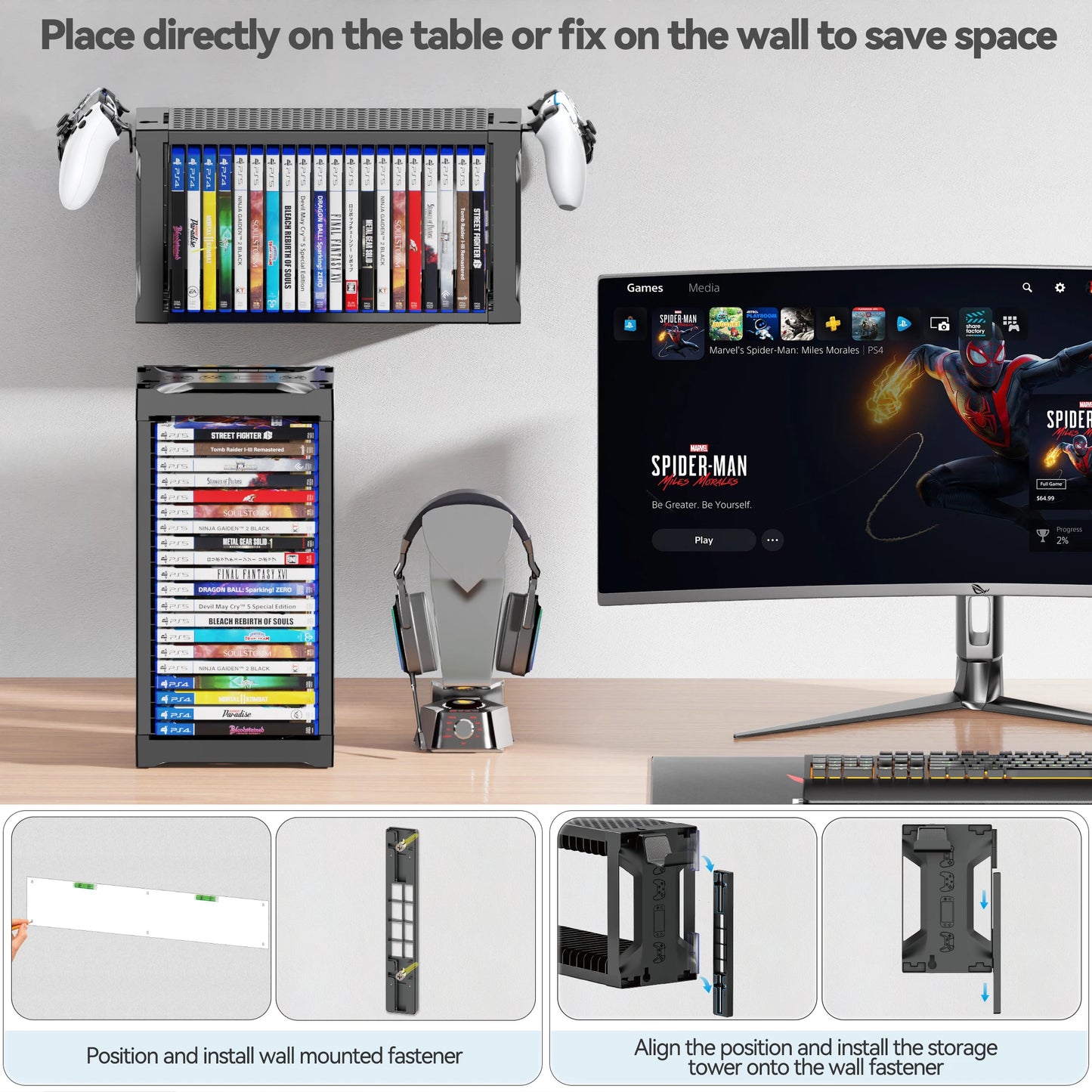 Video Game Storage Tower