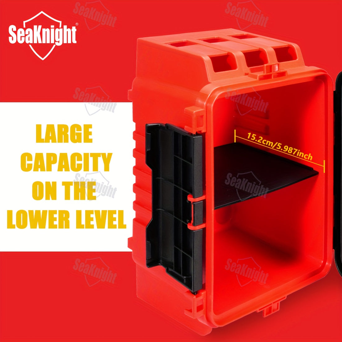 Fishing Tackle Box with Rod Holders