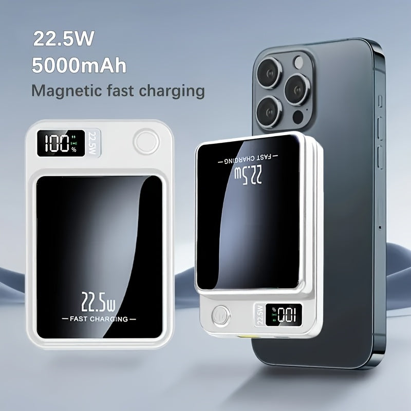 Magnetic Wireless Power Bank with LED Display