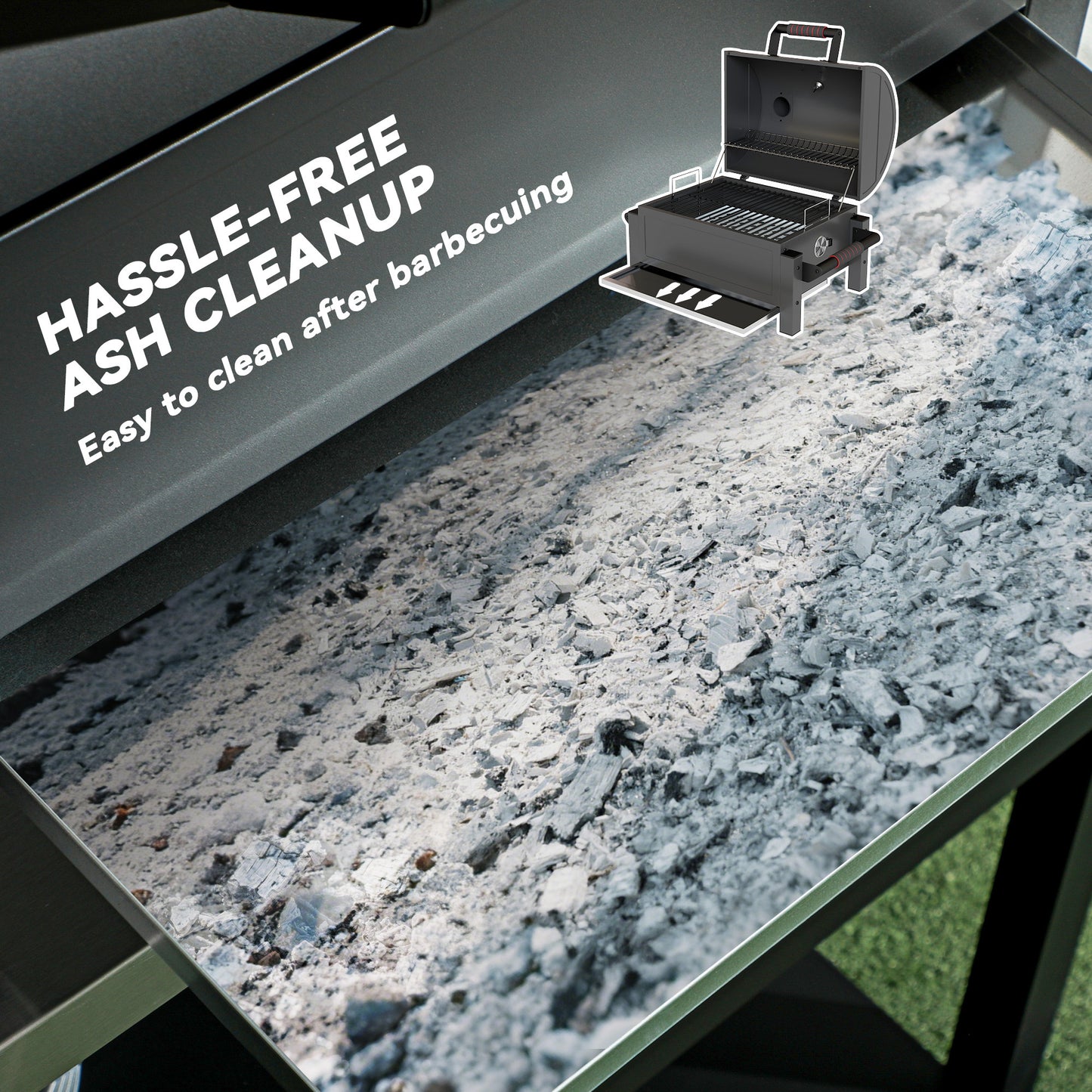 Charcoal Smoker with 235 sq.in. Cooking Area