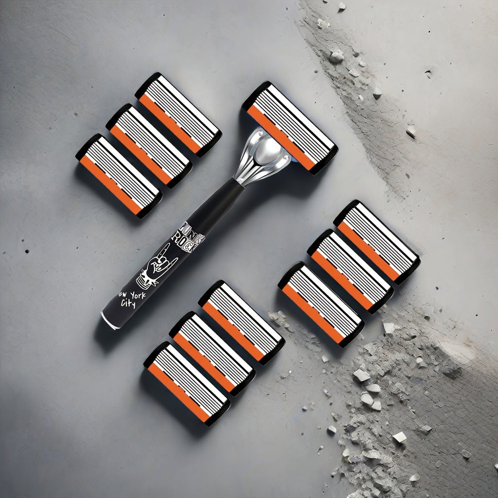 Premium Razor Set - Ultra-Sharp 6 Blades Interchangeable Heads