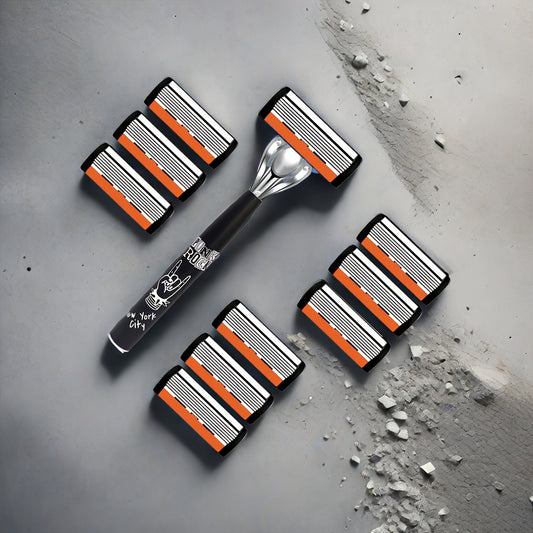 Premium Razor Set - Ultra-Sharp 6 Blades Interchangeable Heads