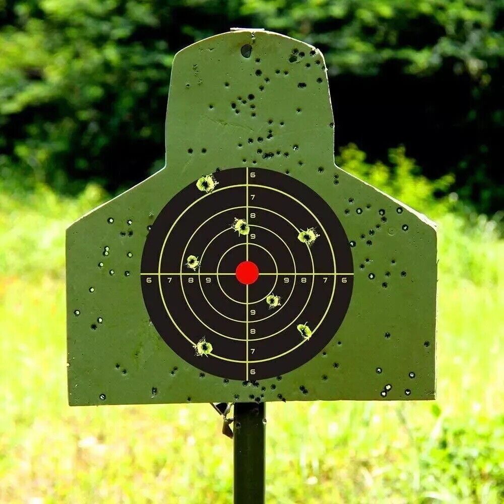 50-Pack 8-Inch High-Visibility Shooting Targets