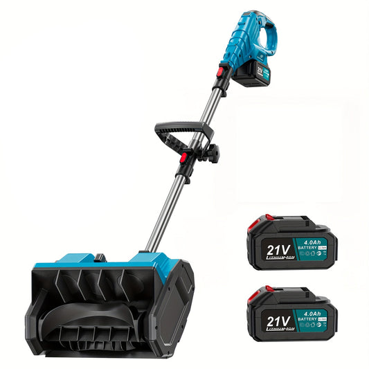 21V electric snow shovel with brushless motor close-up