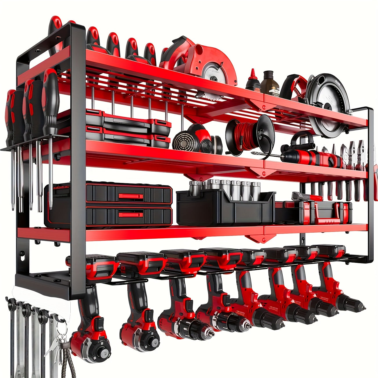 Wall-Mounted Organizer for Power Tools