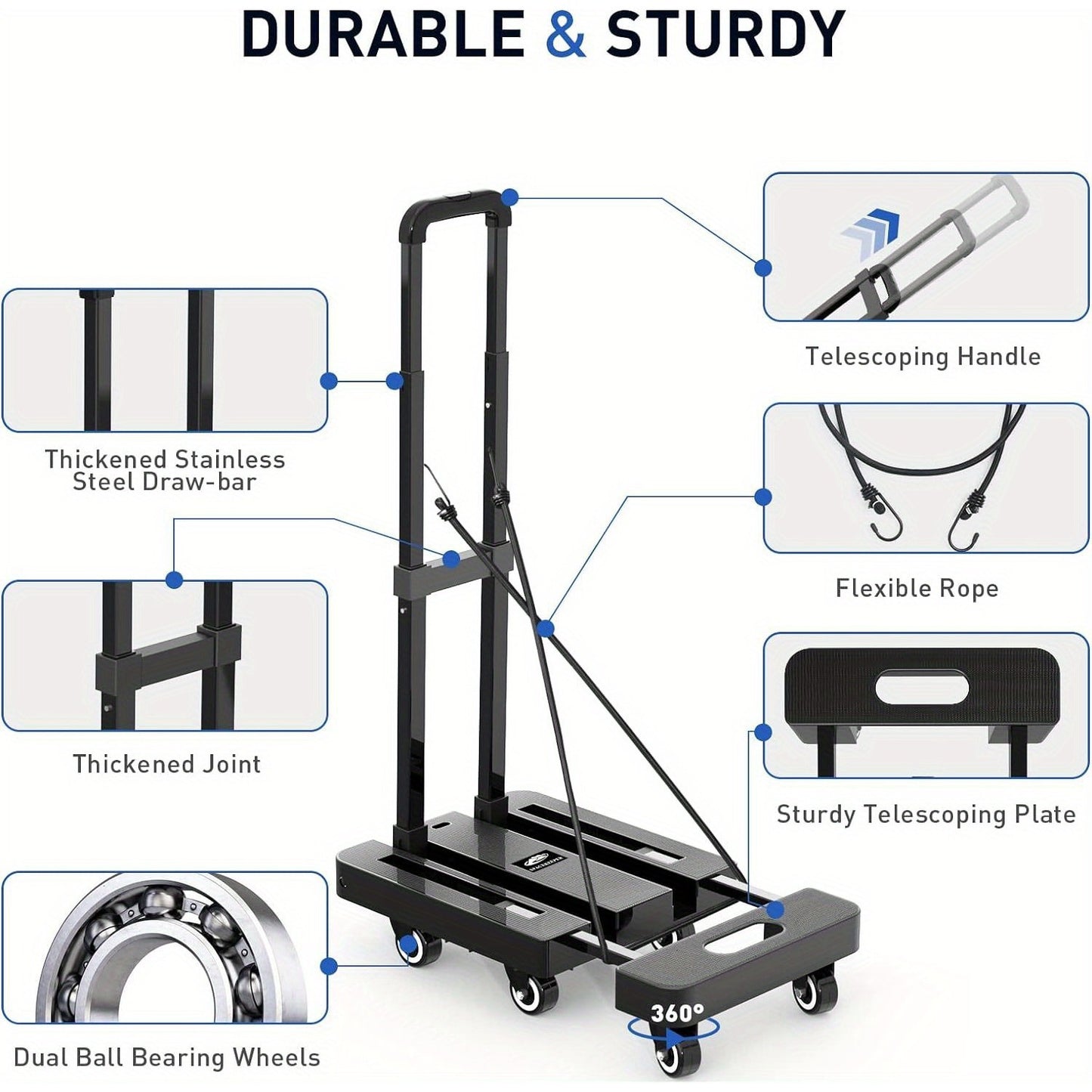 Folding Utility Cart - 500 LBS