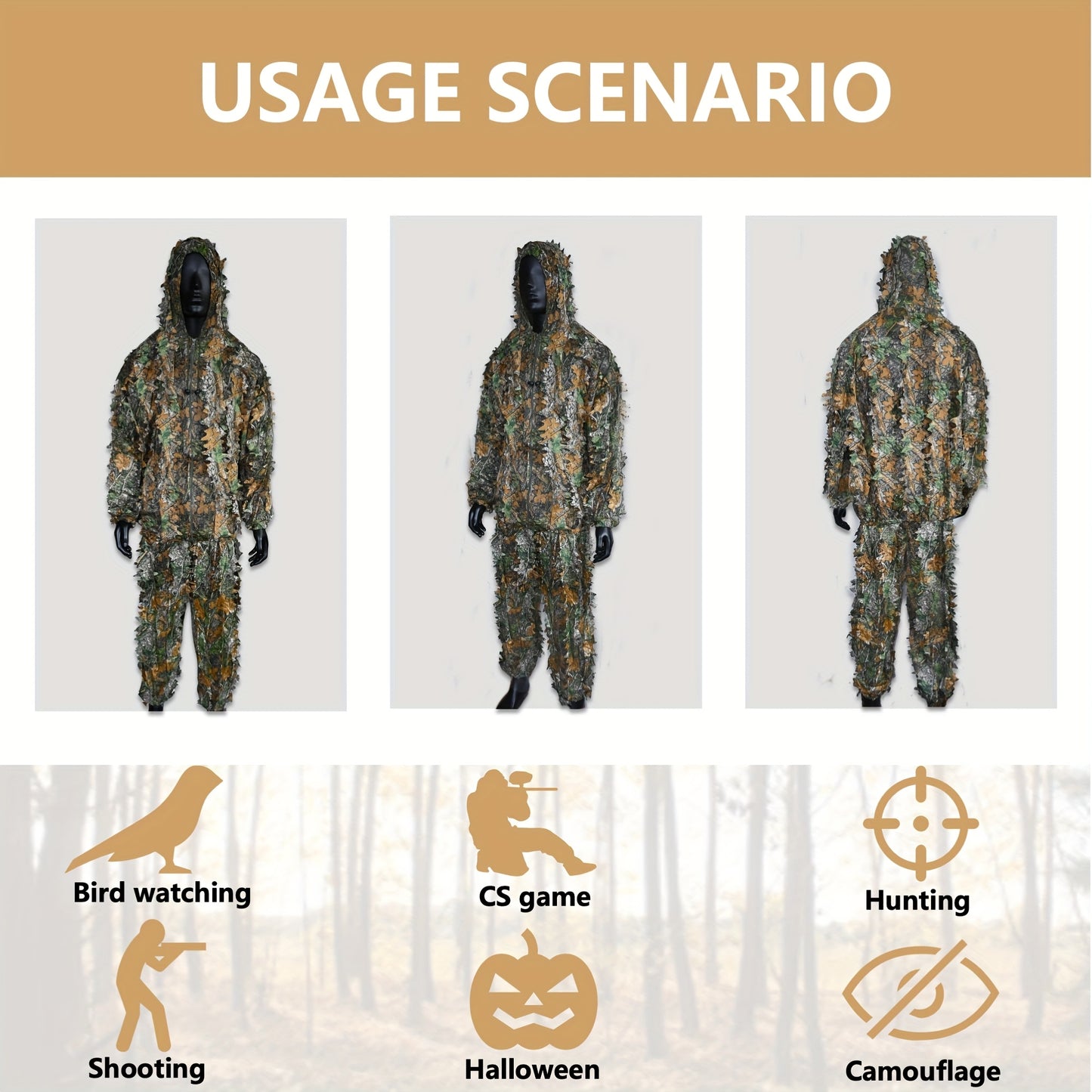 Lightweight Camouflage Hunting Suit