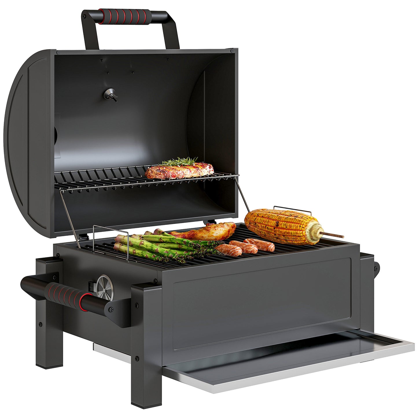 Charcoal Smoker with 235 sq.in. Cooking Area