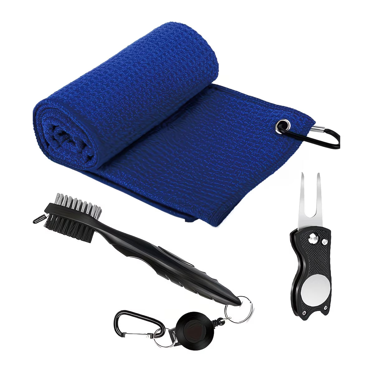 Golf Club Brush and Towel Cleaner Kit