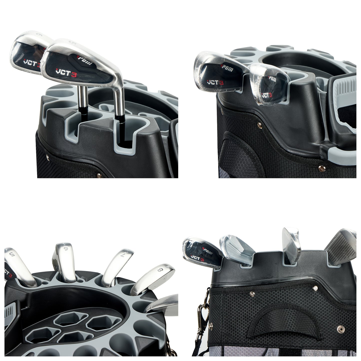 Heavy-Duty Golf Cart Bag with 14-Way Silent Top Divider System
