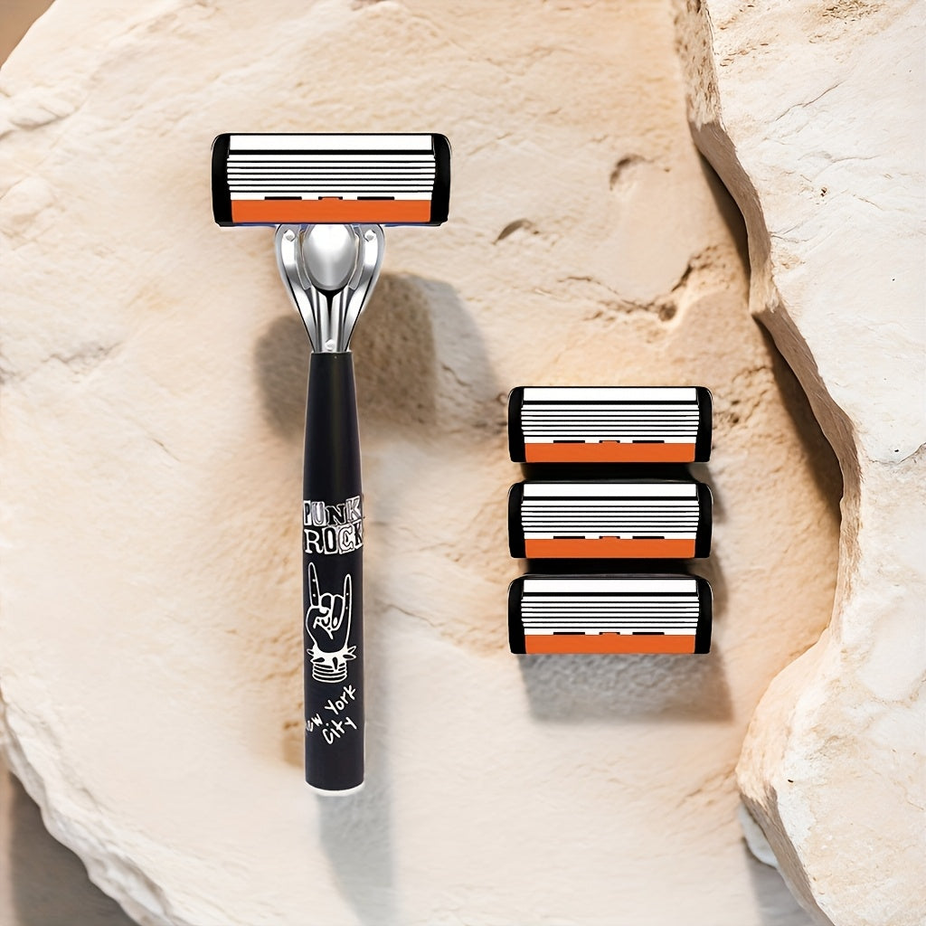 Premium Razor Set - Ultra-Sharp 6 Blades Interchangeable Heads