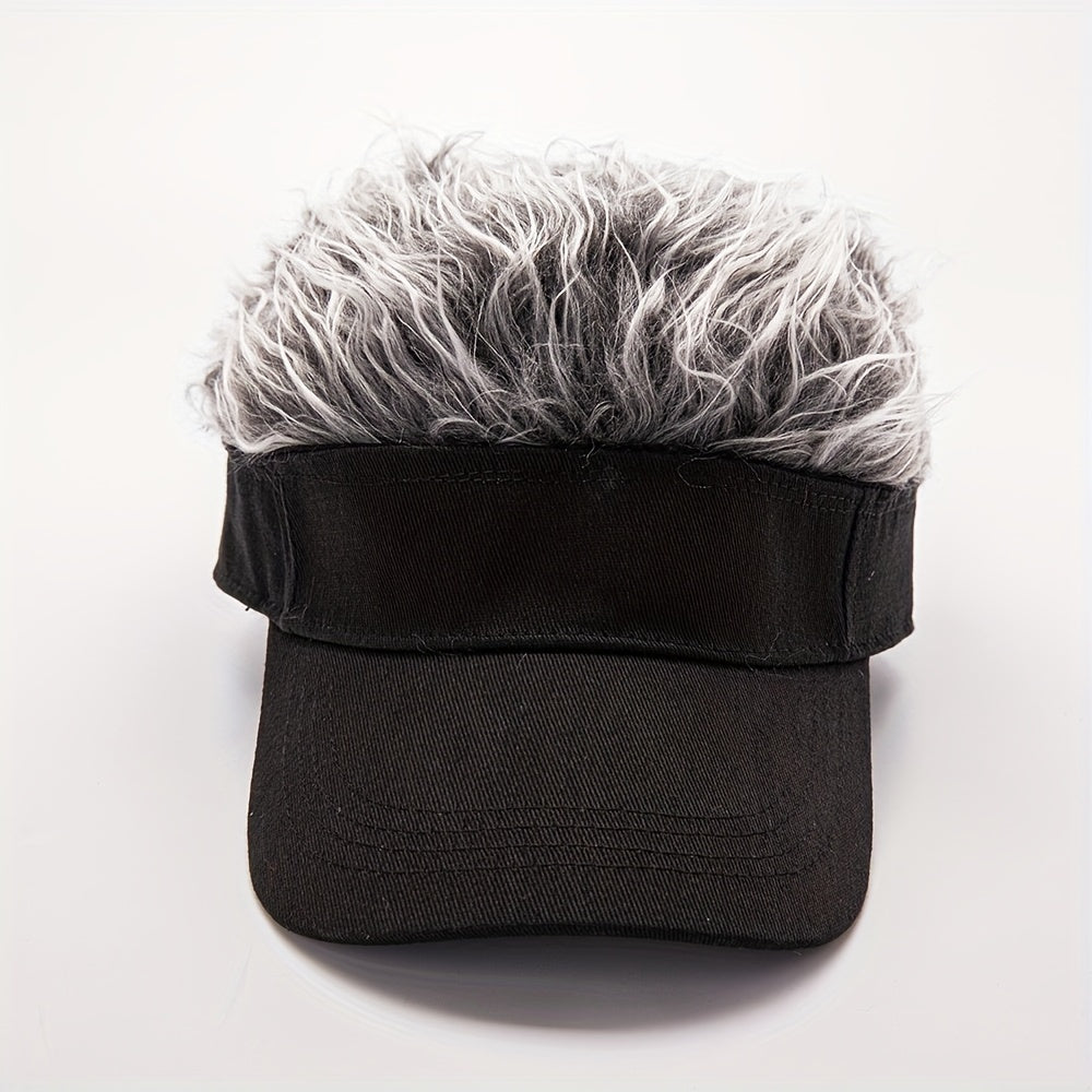 grey adjustable mens visor cap