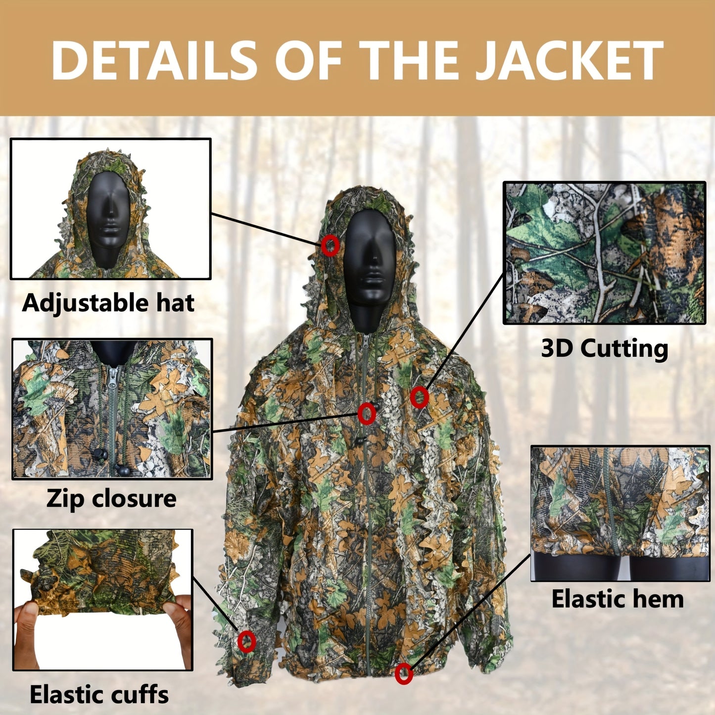 Lightweight Camouflage Hunting Suit