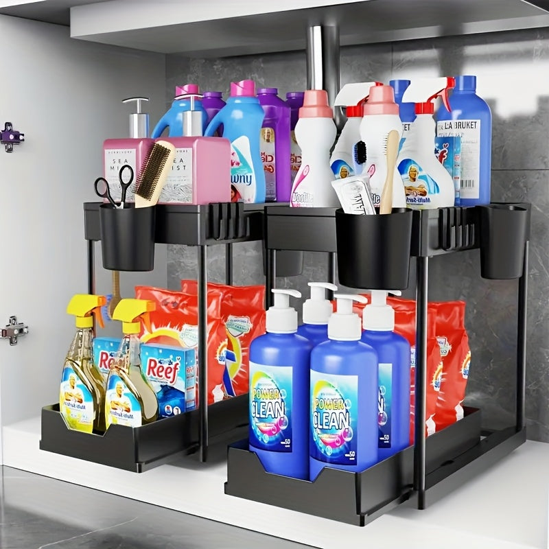 under sink storage organizer for bathroom cabinets