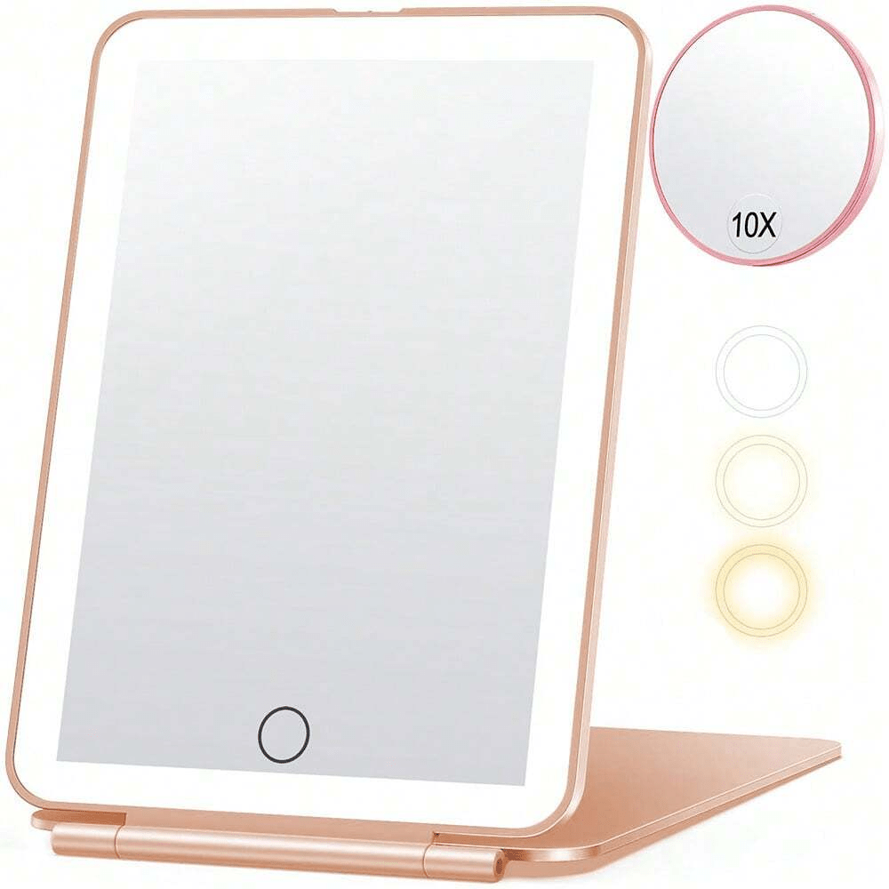 Travel Makeup Mirror with 10X Magnifying Mirror